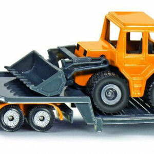 Camion con rimorchio e ruspa *