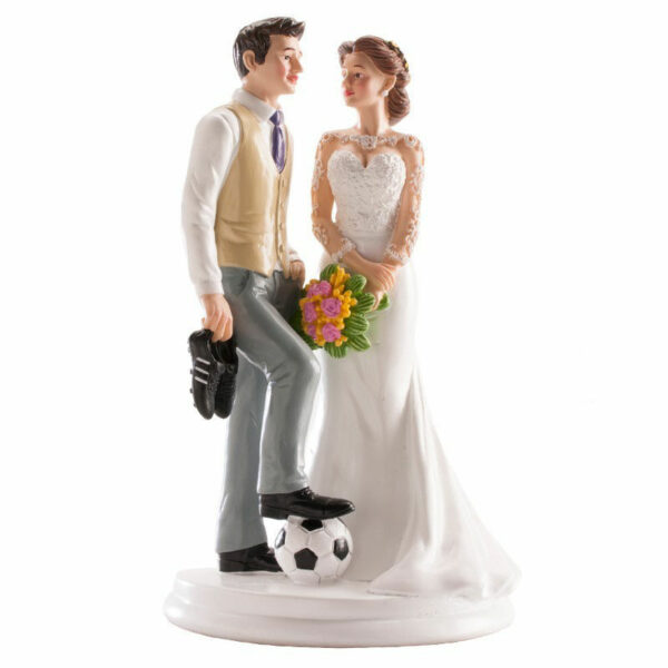 Cake Topper Matrimonio - Sposi Calcio