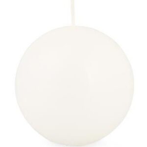 Candela sfera Bianca diametro 8 cm *