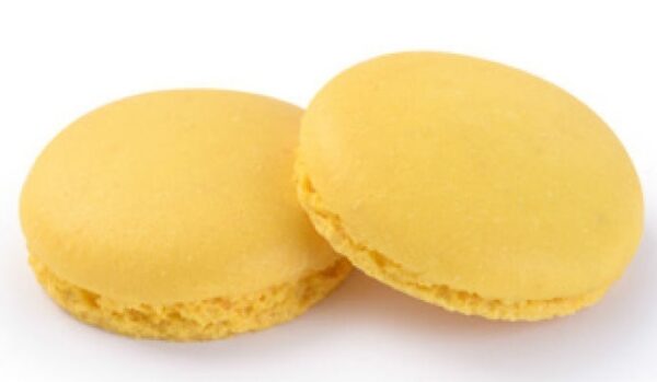 8 Macarons diametro 3,5 cm Giallo - 4 coppie *