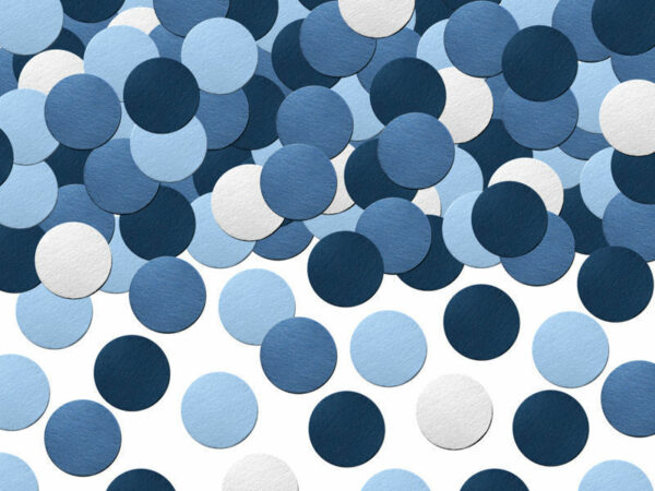Coriandoli da Tavola in carta Sfumati Blu linea Aereo 5 grammi *