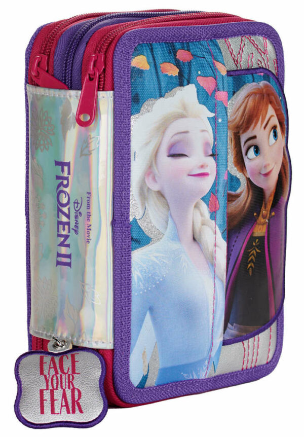 Astuccio Scuola 3 Zip Frozen