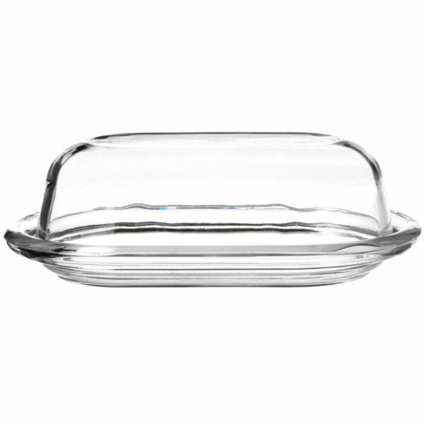 Portaburro in vetro con coperchio 19 cm *