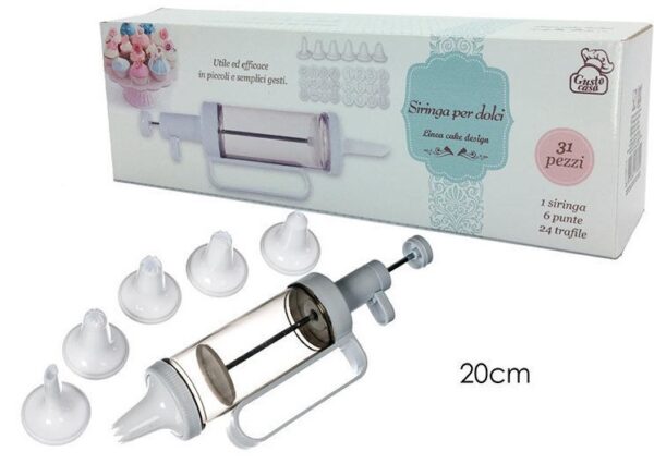 Siringa per Dolci con 30 accessori *