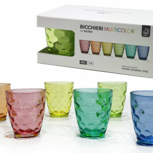 Bicchieri in Vetro Multicolor 42 cl 6 pz *