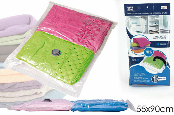 Sacchetto Sottovuoto per Abbigliamento 55x90 cm *