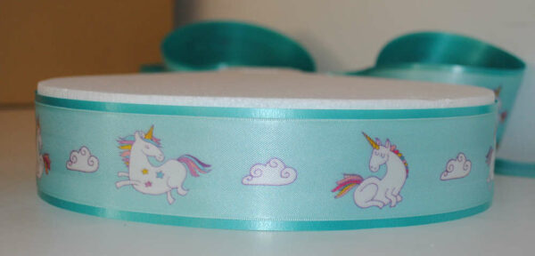 Nastro Girotorta Unicorno Tiffany 5 cm x 2 mt*