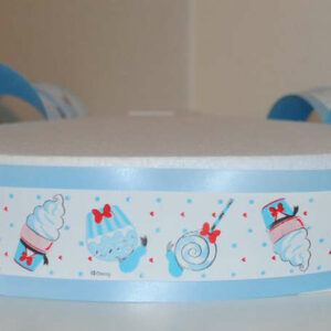 Nastro Girotorta Paperino Azzurro 4,5 cm x 2 mt*