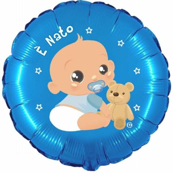 Palloncino Mylar 18'' 45 cm E' Nato *