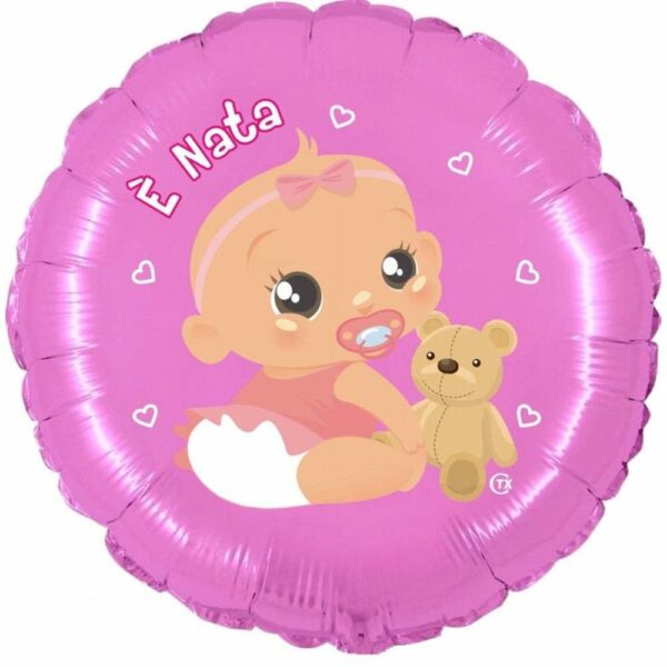 Palloncino Mylar 18'' 45 cm E' Nata *
