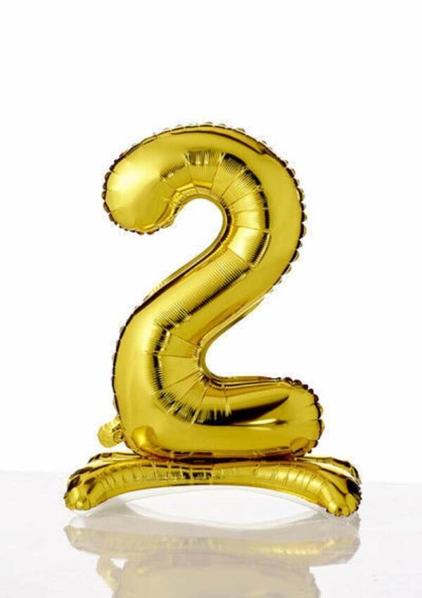 Palloncino Mylar Oro autoportante 70 cm numero 2