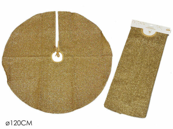 Copribase per Albero Oro diametro 120 cm con glitter *