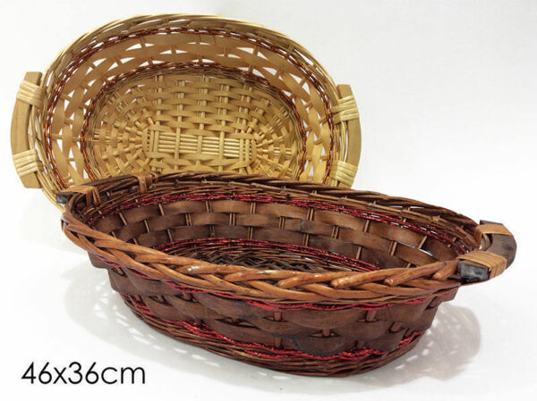 Cesta Ovale in vimini 46x36 cm *