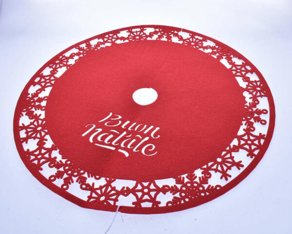 Copribase Rosso Albero di Natale Buon Natale diametro 100 cm *