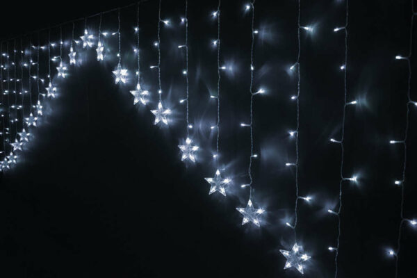 Tenda 215 LED Bianco Freddo Star Uso Esterno connct 3x1,2 metri *