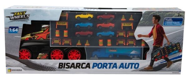 FAST WHEELS - Bisarca Grande con Camion e Maniglia *