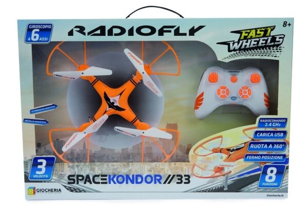 FAST WHEELS - Drone SpaceKondor RC RadioFly *