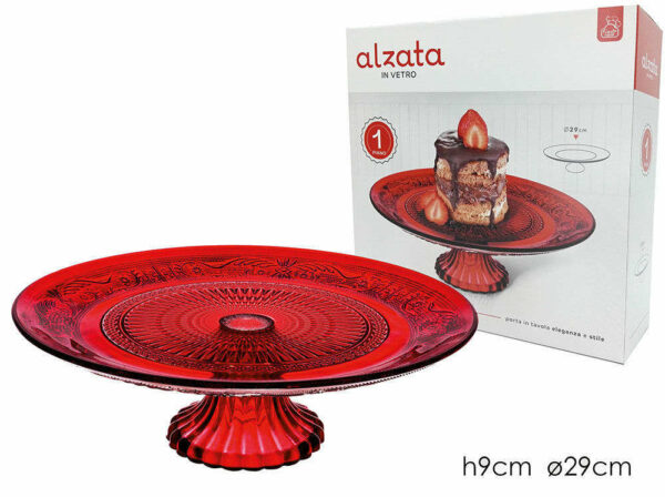 Alzata Rossa diametro 29 cm *