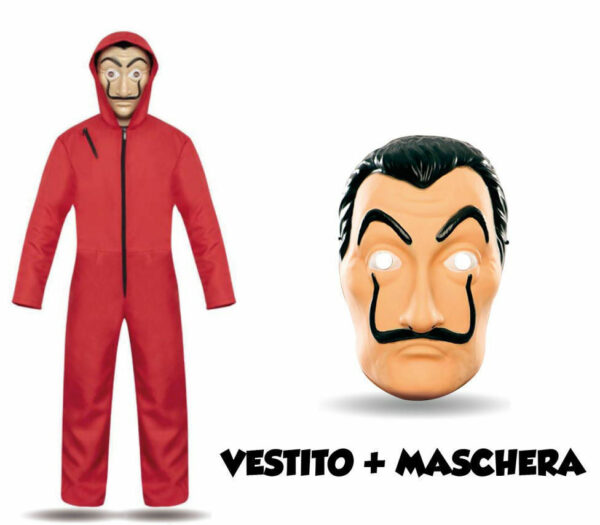 Costume La Casa di Carta più Maschera taglia L *