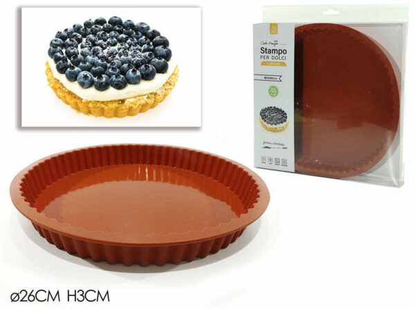 Stampo in Silicone Tonde per Crostata diametro 26 cm altezza 3 cm *