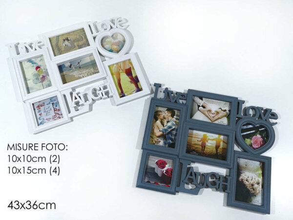 Portafoto 6 posti 43x36 cm *