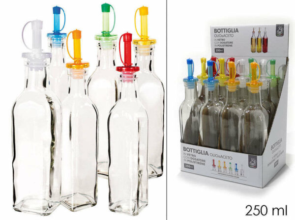 Bottiglia in Vetro 500 ml con Dosatore colorato *