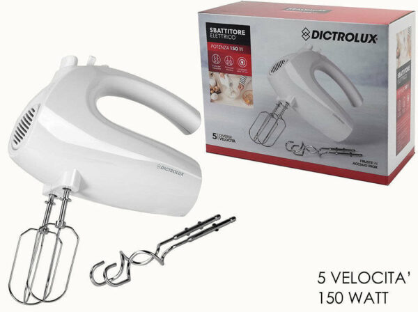 Sbattitore Bianco Elettrico 150W 5 velocità *