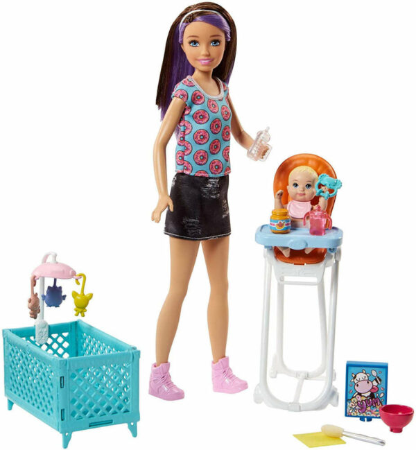 Barbie Babysitter Pappa e Culla