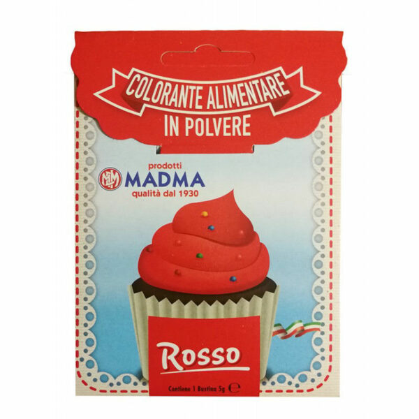 Colorante in polvere da 5 grammi Rosso *