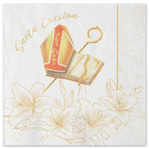 Tovaglioli 33x33 cm Cresima 20 pezzi *