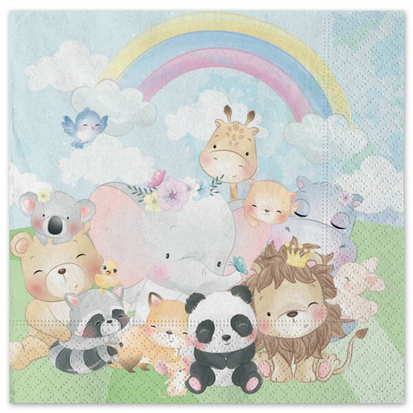 Tovaglioli 33x33 cm Puppies Jungle 20 pezzi *