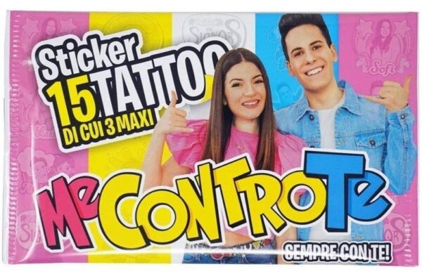 Me Contro Te 15 Sticker Tattoo *