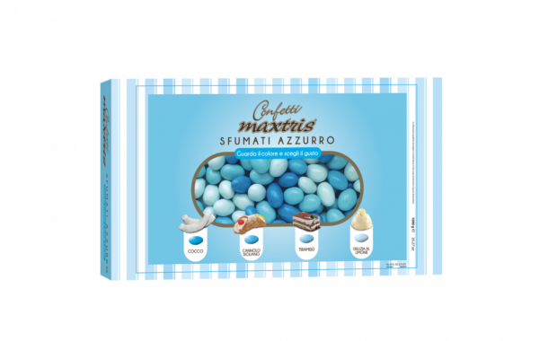 Confetti Maxtris Sfumati Azzurro Ripieni 1 Kg
