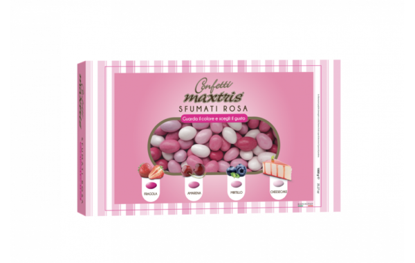 CONFETTI MAXTRIS SFUMATI ROSA RIPIENI 1 KG*