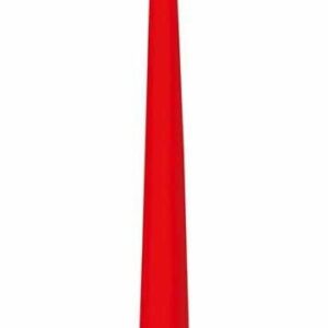 Candela Conica altezza 25 cm diametro 2,5 cm Rosso *