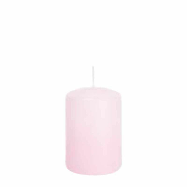 Candela Cilindro altezza 8 cm diametro 6 cm Rosa Baby *