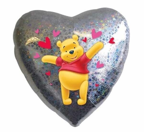 Palloncino Mylar Cuore 45 cm Winnie The Pooh