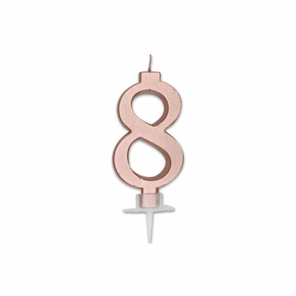 Candela Italic Metal Rosa Gold numero 8 *
