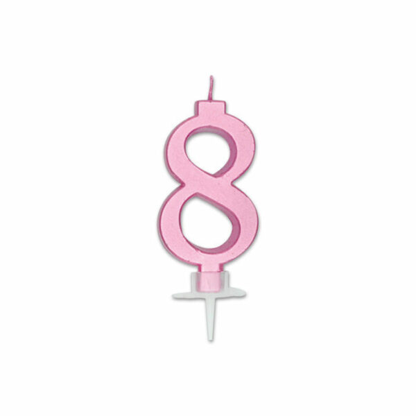 Candela Italic Metal Rosa numero 8 *