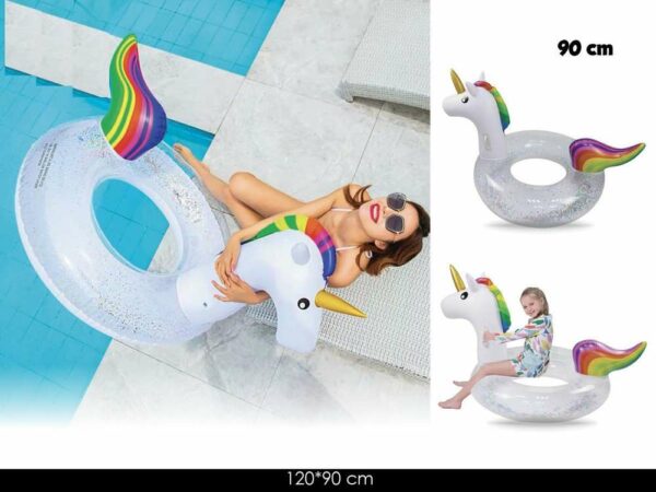 Unicorno Gonfiabile con Glitter misura M *