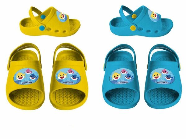 Ciabatte Estive Sabot aperte Baby Shark - taglia 28/29 *