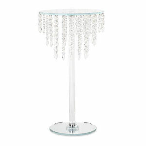 Alzata con Cristalli diametro 35 cm altezza 56 cm *