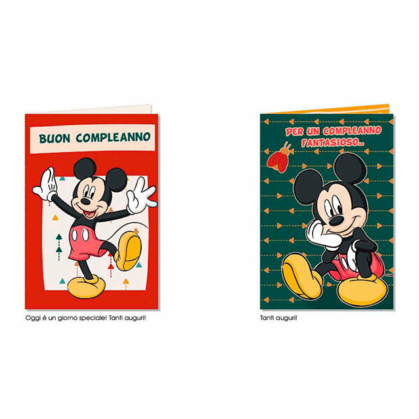 Biglietto Auguri Disney Topolino - modelli assortiti *