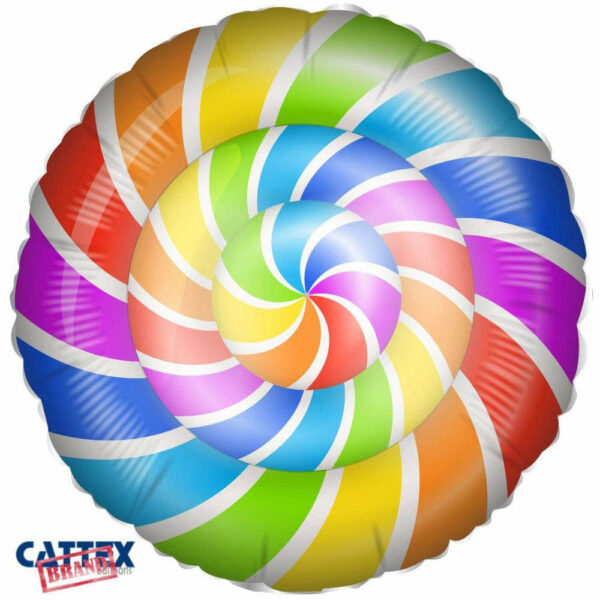 Palloncino Mylar 18'' 45 cm Lecca Lecca Spirale *