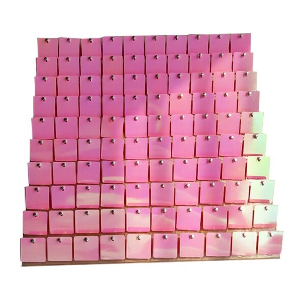 50 Pannelli Pailettes 30x30 cm Iridescente Rosa *