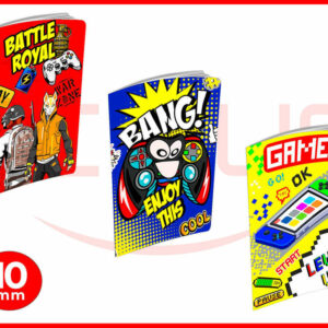 10 Maxi Quaderni 20+1 fogli M8 Gamer 10 mm *