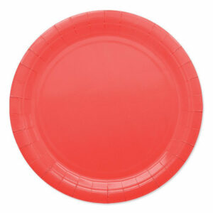Piatti in Carta Ecolor 24 cm Rossi 25 pezzi
