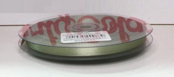 Rotolo Nastro Doppio Raso Verde Salvia 6 mm 50 metri *