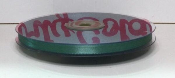 Rotolo Nastro Doppio Raso Verde Petrolio 6 mm 50 metri *