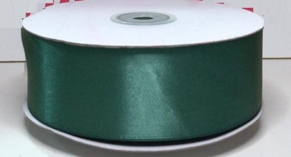 Rotolo Nastro Doppio Raso Verde Petrolio 40 mm 50 metri *